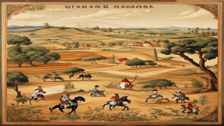 Osmanlı tımar sistemi içinde sipahilerin ve köylülerin taşradaki düzenini gösteren sahne