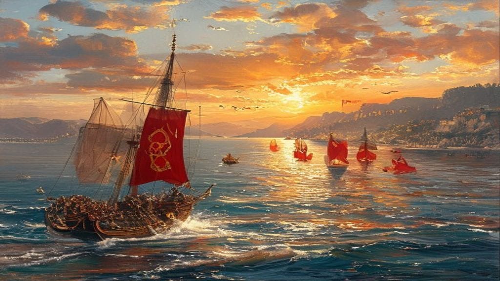 Preveze zaferi sonrası Akdeniz'de Osmanlı deniz üstünlüğünü simgeleyen donanma