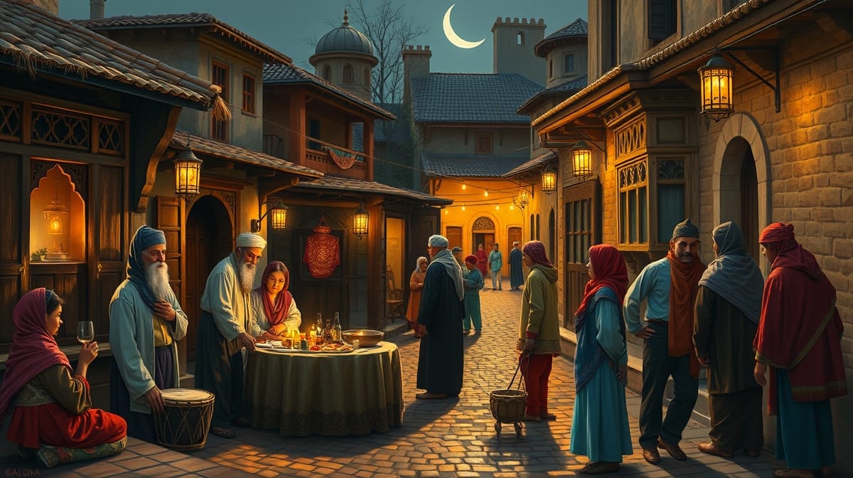 Osmanlı mahallesinde Ramazan iftarı, sahur davulcusu ve çocukların gece eğlencesi