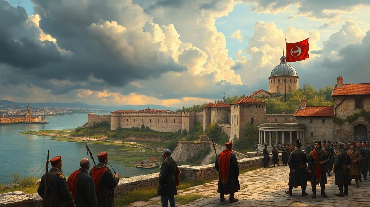 Pasarofça Antlaşması sonrası Belgrad ve Tuna hattındaki Osmanlı sınır kayıplarını anlatan sahne