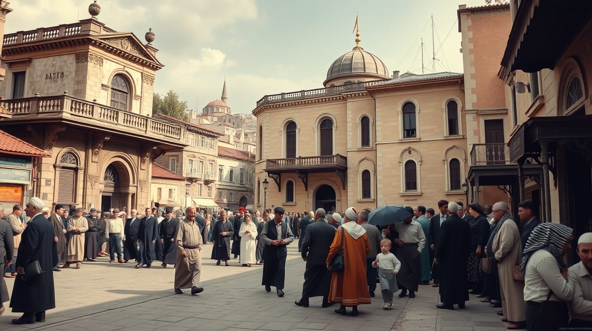1856 sonrası Osmanlı’da eşitlik tartışmasını yansıtan mahkeme, okul ve şehir sahnesi