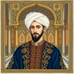 Şehzade Mustafa'nın Osmanlı saray kıyafetleriyle gençlik yıllarını betimleyen tarihî minyatür tasviri